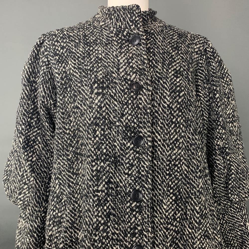 Black, White and Grey Winter Coat